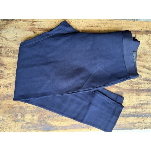 J. Crew Pixie‎ Navy Blue Pants Elastic Waist Zipper Back - Size Women's 16R - Picture 8 of 8